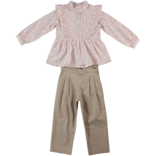 Комплект блузка і штани 22607PINK Monna Rosa Турція 4-5(р)