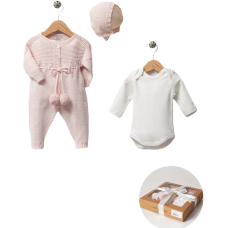 Комбінезон, боді, шапочка 8096 pink Nipperland Турція 0-3 m(р)