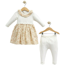 Комплект сукня, штани 6864 beige Nipperland Турція 6-9 m(р)
