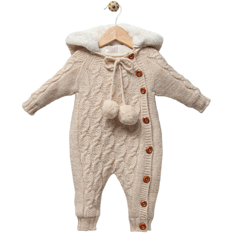 Комбінезон з капюшоном 7060 beige Nipperland Турція 0-3 m(р)