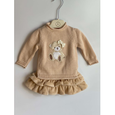 Комплект сарафан і светр 8045 beige Nipperland Турція 9-12 m(р)