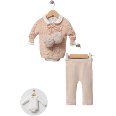 Комплект боді, кофта, штани 8132 beige Nipperland Турція 3-6 m(р)