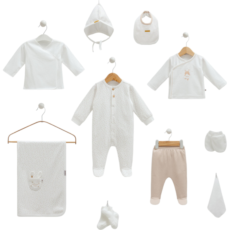 Набір з 10 предметів ZE1350 EKRU Caramell Турція 56-62(р) Набір з 10 предметів ZE1350 EKRU Caramell Турція 56-62(р)