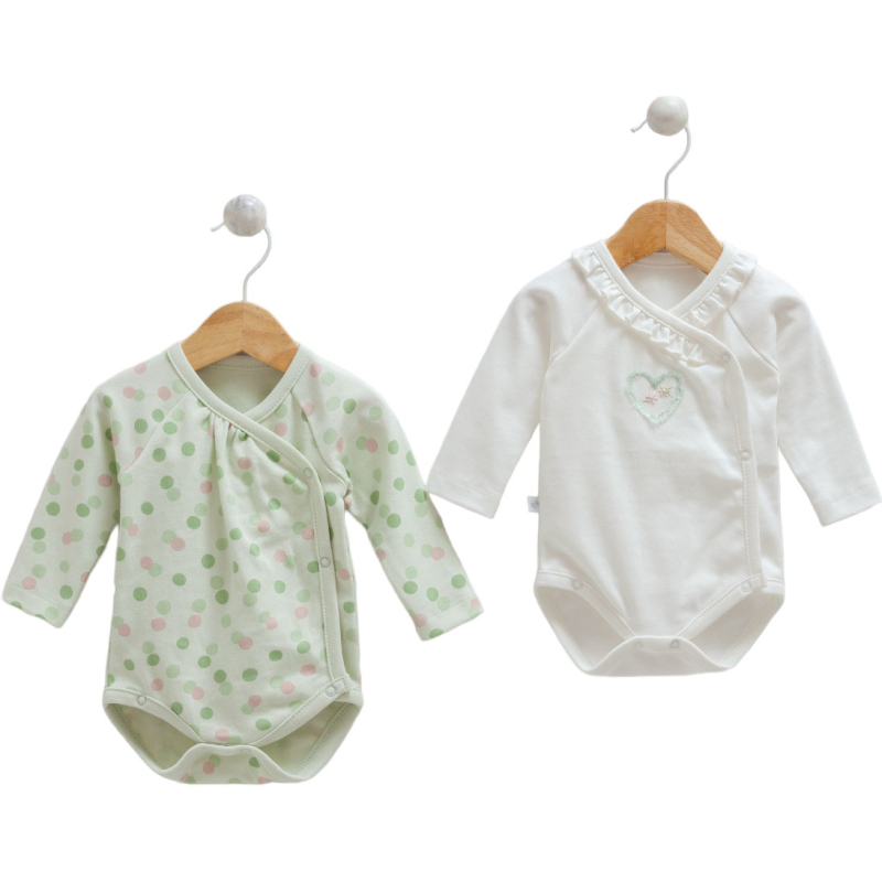 Боді комплект 2 шт. BK9632 YESIL Caramell Турція 68-74(р) Боді комплект 2 шт. BK9632 YESIL Caramell Турція 68-74(р)
